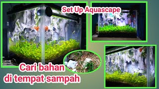 Idea buat Aquascape dengan barang bekas [upl. by Dodge120]