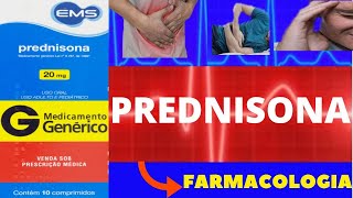 PREDNISONA  PARA QUE SERVE COMO TOMAR COMO FUNCIONA EFEITOS COLATERAIS  FARMACOLOGIA [upl. by Tani]