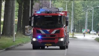 Brandweer Tankautospuit Woensel 222431 en Centrum 222332 met spoed naar meldingen in Eindhoven [upl. by Lennie]