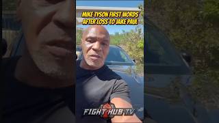 Mike Tyson shares FIRST WORDS on loss to Jake Paul [upl. by Ogdon188]