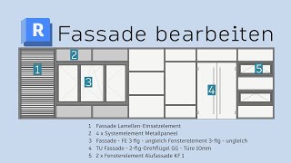 Revit  Fassade Bearbeiten [upl. by Darej183]