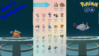 Pokemon Go All Sinnoh Stone Evolution amp Gen 4 Existing Pokemon Evolution [upl. by Robson]