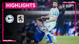 DSC Arminia Bielefeld  TSV 1860 München  Highlights 3 Liga  MAGENTA SPORT [upl. by Bernardine583]