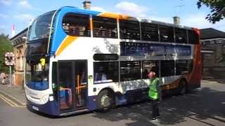 Stagecoach Enviro 400 10001 GX12DXM At North Camp Rail Station On 19072014 [upl. by Bryana509]