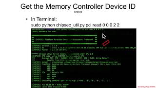 Arch4001 Intel Firmware Attack amp Defense 02 Chipsets 04 DRAM Controller DeviceID Lookup [upl. by Nelav797]