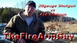 20 gauge Shotgun vs 410 Shotgun  Range Test  TheFireArmGuy [upl. by Eno]