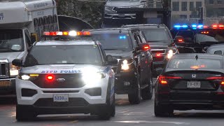 VIP motorcades cop cars traffic chaos ahead of New Yorks UN General Assembly 🚔 [upl. by Notpmah]