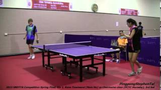 2013 SNDTTA Competition Spring Final Div 1 Kane Nam Ho vs Chermaine PCYC Hornsby 3rd Set [upl. by Fredenburg]