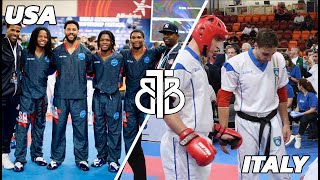 USA Vs Italy WAKO Kickboxing World Team Finals Point Fighting 2023 [upl. by Ylla461]