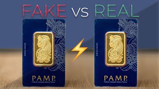 5 Ways to Spot a FAKE vs REAL Gold Bar PAMP Edition [upl. by Gresham115]