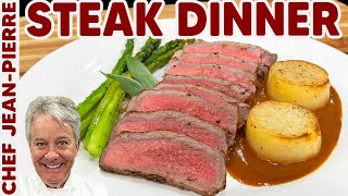 Delicious Steak Dinner Recipe  Chef JeanPierre [upl. by Ellery742]