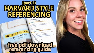 EASILY Create References In Harvard Referencing Style [upl. by Siramay337]