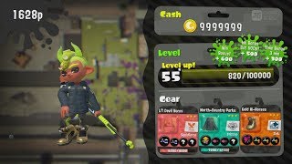 Splatoon 2  Turf War  Reaching Level 55 Star [upl. by Atekehs]