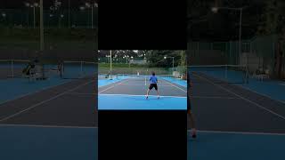 ドロップショットをドロップショットで返すやつ dropshot tennis テニス shorts sports dropshot [upl. by Ahsinrad496]