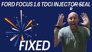 FORD FOCUS 16 TDCI INJECTOR REMOVAL amp SEAL REPLACEMENT [upl. by Thibaut772]