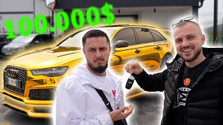 SURPRISING MY BROTHER WITH HIS DREAM CAR  NEW AUDI RS6 GOLD [upl. by Ymled]