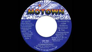 1981 HITS ARCHIVE Oh No  Commodores stereo 45 [upl. by Nazar]