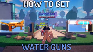 How to get WATER GUNS  Roblox CATS VS WATER [upl. by Druci]