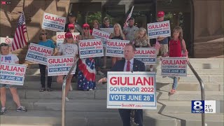 Andrew Giuliani visits Rochester ahead of primary [upl. by Fritz]