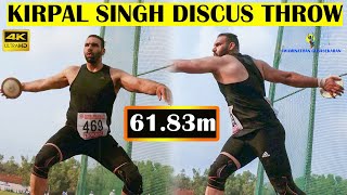 Discus throw Kirpal Singh New Record 6183m 25th National Fed Cup Senior Athletics Competition 2022 [upl. by Aydni602]