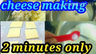 cheese slices  Howtomake cheese at home  how to make instant cheese  easy cheese making [upl. by Ymmac489]