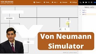 3 Von Neumann Architecture Simulation  Fetch Decode Execution  Stored Memory Program UrduHindi [upl. by Yhtir]