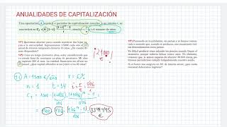 Anualidades de CAPITALIZACIÓN [upl. by Halika544]