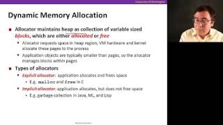 Memory Allocation Video 1 Introduction [upl. by Yniffit473]