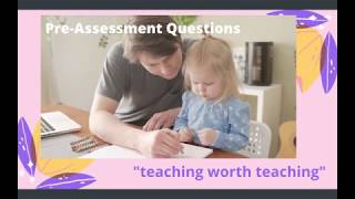 Lesson 2 Part 2 Assessment System Processes amp Pre Assessment Questions [upl. by Lewiss]