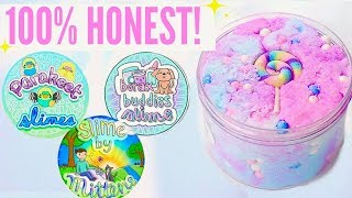 AD 100 HONEST Famous Underrated Instagram Slime Shop Review ParakeetSlimes USUK Package Unboxing [upl. by Lothaire]