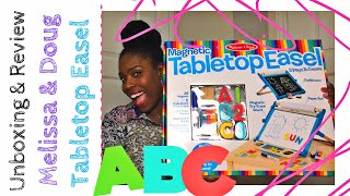 Melissa amp Doug Tabletop Easel Review  Remote Teaching  Homeschool [upl. by Ramat165]