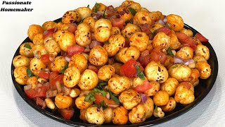 Makhana Chaat  Roasted Makhana Chaat For Weight Loss  Makhana Recipes  Healthy Snack Recipes [upl. by Brouwer682]