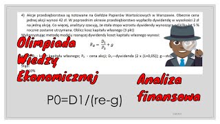 Analiza Finansowa Olimpiada Wiedzy Ekonomicznej Piramida DuPonta [upl. by Notelrahc805]