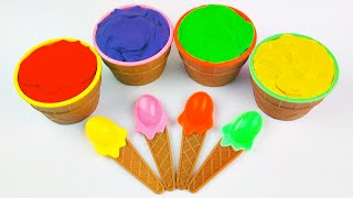 PlayDoh Ice Cream Surprise Egg Toys Cars 2 Dora Minions Super Mario Bros Cookie Monster FluffyJet [upl. by Peters]