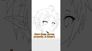 Misconception About Lines  Quick Art Tips art sketch shorts tutorial drawingtutorial anime [upl. by Millman]