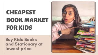 CHEAPEST BOOK MARKET FOR KIDS Lowest Priced First amp Secondhand Books amp Stationary starting Rs 4 [upl. by Surtimed]