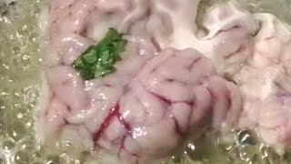 ஆட்டு மூளை வறுவல் 🧠 40 second இல் 😍 [upl. by Annaxor928]