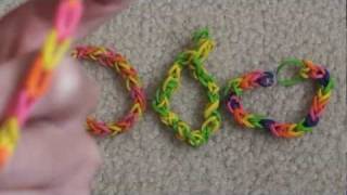 Lesson 1 How to make a quotSinglequot rubber band bracelet [upl. by Ayekel]