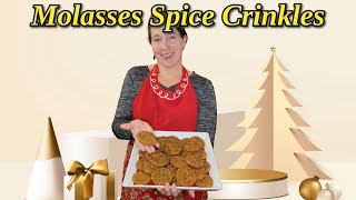 🍪🎄🍪 MOLASSES SPICE CRINKLES [upl. by Idelle948]