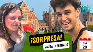 DÍA 20 VISITA SORPRESA a mi hermana DANIELA en su internado  50 días buscando novia por Europa [upl. by Hola]