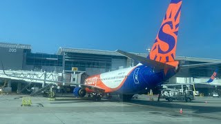 AMAZING BUZZSAW SOUND Sun Country Airlines 737800  Minneapolis to Los Angeles NO COMMENTARY [upl. by Ahsel]