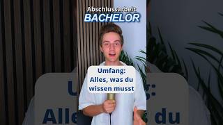 Umfang einer Bachelorarbeit student studium shortsvideo [upl. by Alaecim]