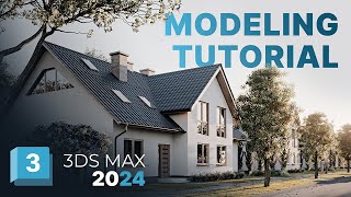 3ds max 2024 Modeling Tutorial  Turbofast modeling with BOOLEAN Modifier [upl. by Yllatan]