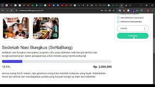 Project Golang Funding SenabungSedekah Nasi Bungkus [upl. by Allerbag649]