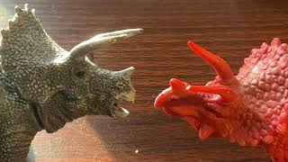 Triceratops vs Red Triceratops [upl. by Attirehs]