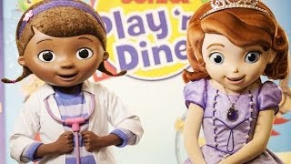 Doc McStuffins amp Sofia The First BREAKFAST  Play n Dine at Hollywood amp Vine  Disney World [upl. by Ahsuas555]