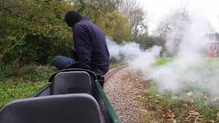 A ride on the 7 14quot track at the lappa valley steam railway cornwall [upl. by Eiramnaej500]