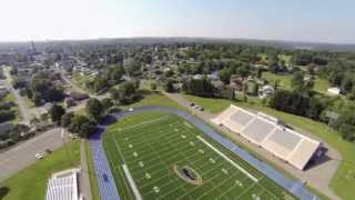 Clarion Universitys Memorial Stadium  Aerial View [upl. by Omixam]