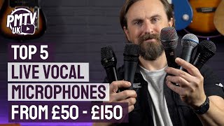 5 Best Microphones For Singers  Live Vocal Mics From £50  £150 [upl. by Anirol]