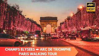 PARIS NO1 SHOPPING STREET Champ Elysees ➡️ Arc de Triomphe walking tour 4K [upl. by Archibold]